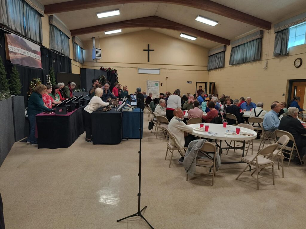 a potluck at University United Methodist Church